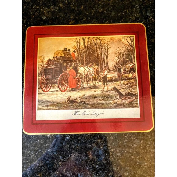 Clover Leaf Vintage Table Mats, Coaching Scenes (Qty. 6), Made in United Kingdom - Picture 2 of 11